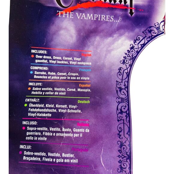 The Covenant Contessa De Muerte Womens Vampire Holiday Spooky Costume - Picture 2 of 3